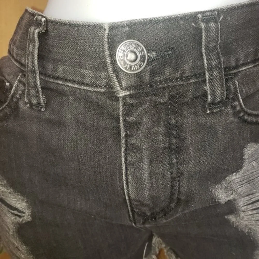 Express jeans destroyed